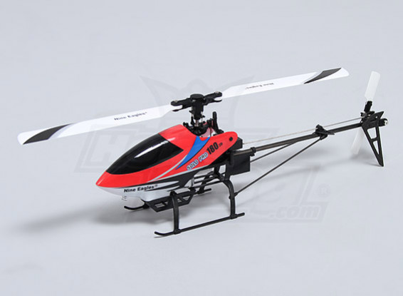 Solo Pro elicottero 180 3G Flybarless Micro 3D - Red (AUS Plug) (RTF)