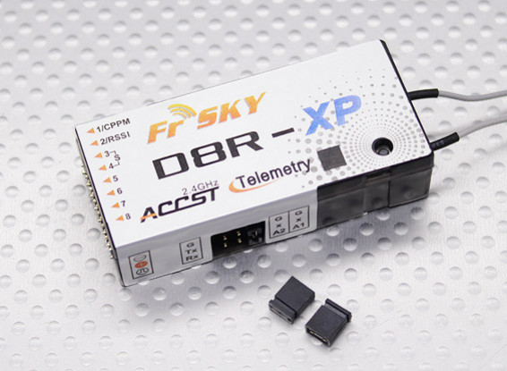 FrSky D8R-XP 2.4Ghz Receiver (w / telemetria e CPPM)