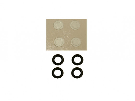 Gaui 100 & 200 Dimensioni O-Ring di durezza-50 e carta di lavaggio per 3 millimetri del rotore principale del mandrino (203847)