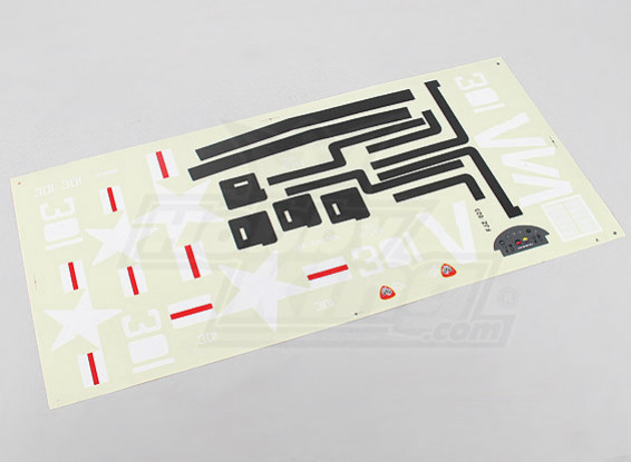 Durafly ™ 1100 millimetri F4U Cosair - Sticker Sheet
