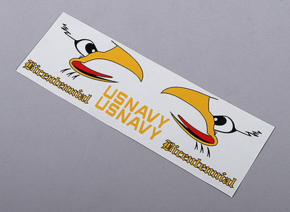 US Navy di coda Auto Sticker adesivo - Bicentenario (tuta 70 millimetri / 90 millimetri FES)