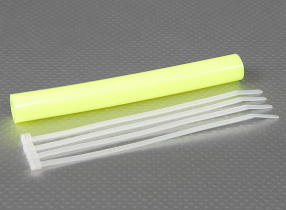 Scarico del silicone del Tubing 152x12mm (giallo)