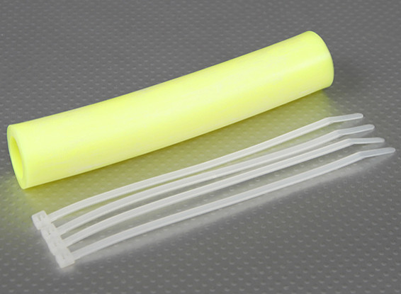 Scarico del silicone del Tubing 152x19mm (giallo)