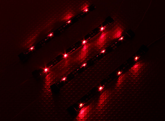 7 modalità RC Auto sistema di telaio di illuminazione (Red)