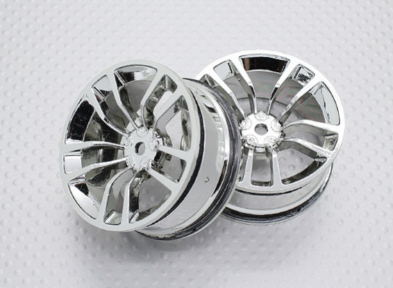 Scala 1:10 di alta qualità Touring / Drift Wheels RC 12 millimetri Hex (2pc) CR-DBSC