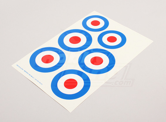 Scala nazionale Air Force Insignia Sticker Sheet - UK (Tipo A)
