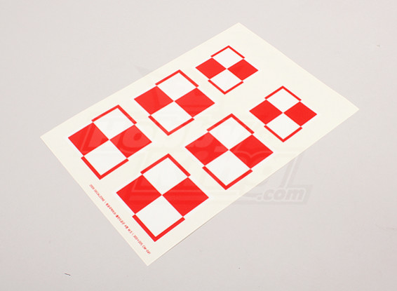 Scala nazionale Air Force Insignia Sticker Sheet - Polonia