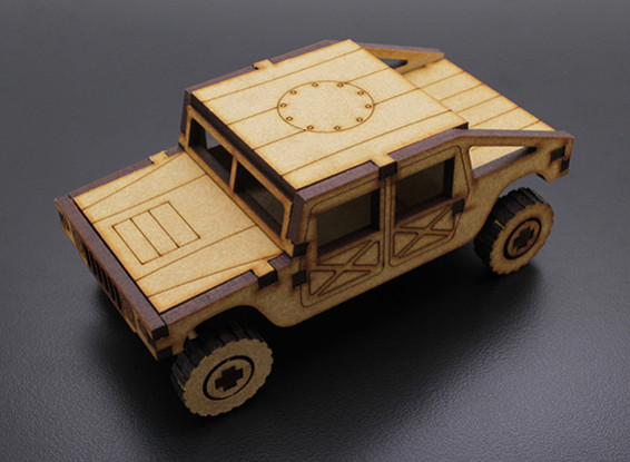 Camion militare Laser Cut Modello Wood (KIT)