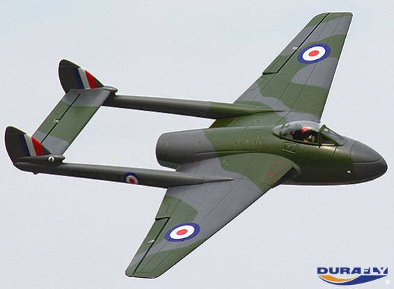 Edizione limitata Durafly DH100 Vampire EDF Jet w / ritrae 1.100 millimetri (PNF)