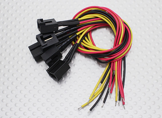 Molex a 3 pin Connettore femmina Cavo con 220 millimetri x 26AWG Wire.