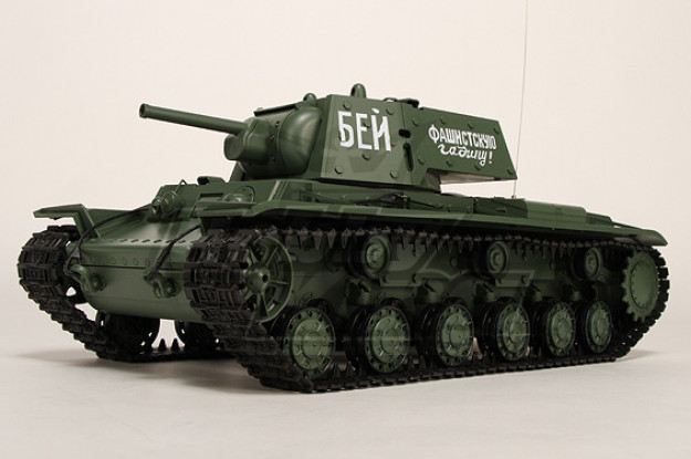 KV-1S Ehkranami RC serbatoio RTR w / Softair / Smoke & Tx