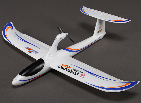 HobbyKing® ™ Diamante 600 EP Glider Airplane EPO 600 millimetri (RTF)