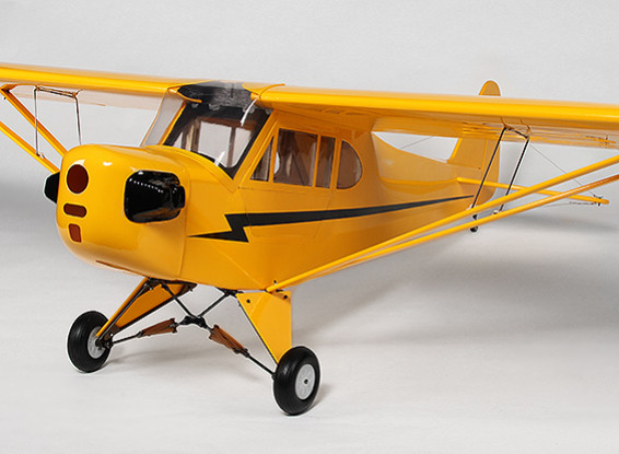 HobbyKing® Piper J3 Cub Balsa / Ply 2.312 millimetri (quasi pronto a volare)
