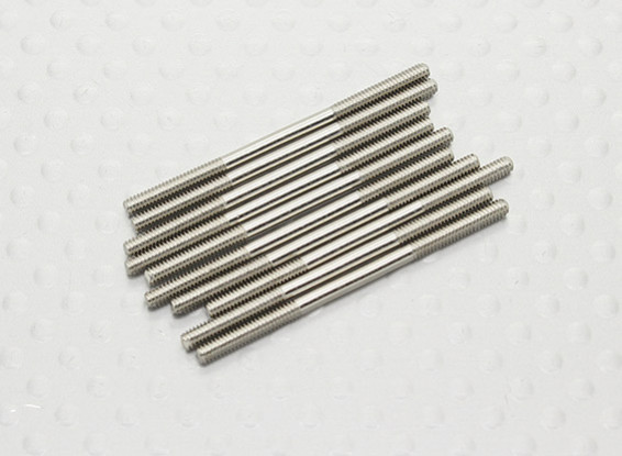 M2 spinta x 35mm in acciaio Rod (10pc)