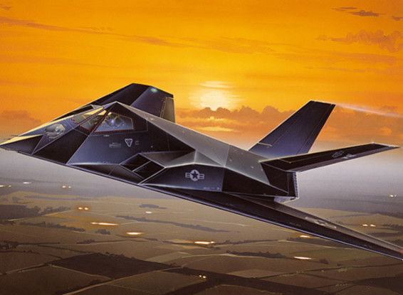 Italeri 1/72 Scale Kit Lockheed F-117A Nighthawk plastica Modello