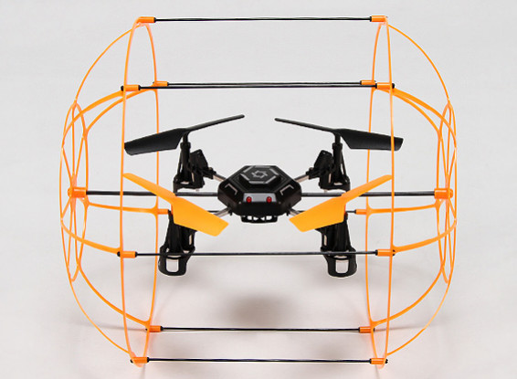 Skywalker Caged Quadcopter con 2,4 GHz trasmettitore (Modalità 2) (RTF)