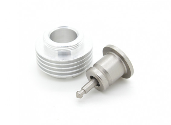Cox .049 -.051 Glow Plug Adapter con raffreddamento supplementare (5 Fin)