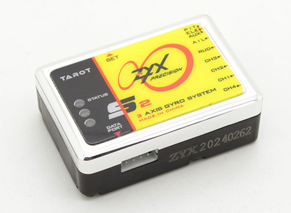 Tarot ZYX-S2 3-Axis Gyro Flybarless sistema w / adattatore USB Programma