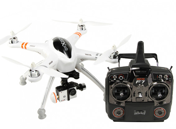 Walkera QR X350 PRO FPV GPS RC Quadcopter G-2D giunto cardanico, Camera iLook, DEVO F7 (Modalità 1) (pronto a volare)