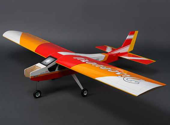 Discovery (Red) Balsa Hi-Wing Trainer GP / EP 1620 millimetri (ARF)