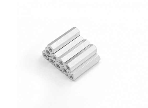 Alluminio leggero Hex Sezione Spacer M3 x 20mm (10pcs / set)