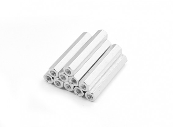 Alluminio leggero Hex Sezione Spacer M3 x 29 millimetri (10pcs / set)
