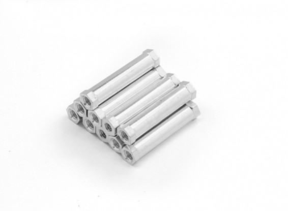 Alluminio leggero rotonda Sezione Spacer M3 x 25mm (10pcs / set)