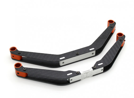 Tarocchi 550/600 fibra di carbonio Landing Skid Struts - Orange (TL60126-01)