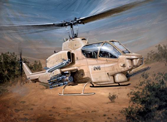 Italeri 1/48 Kit Scala di Bell AH-1W Super Cobra Plastic Modello