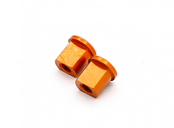 RAGGI X X12 1/12 ° Pancar '15 - Alu. Eccentrico Boccola 0,0 millimetri - Orange (2 pezzi)