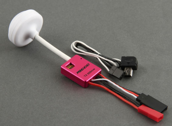 Mi600 Ultra Micro 5.8GHz 600mW trasmettitore video con circolare polarizzata Antenna (Rosa)