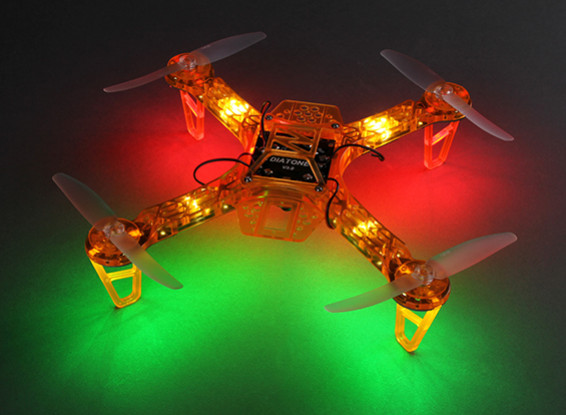 Dipartimento Funzione Pubblica FPV250 V4 arancione fantasma Edition LED Night Flyer FPV Quadrirotore (arancione) (Kit)