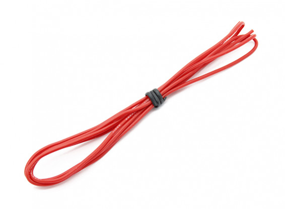 Turnigy alta qualità 24AWG silicone Filo 1m (Red)