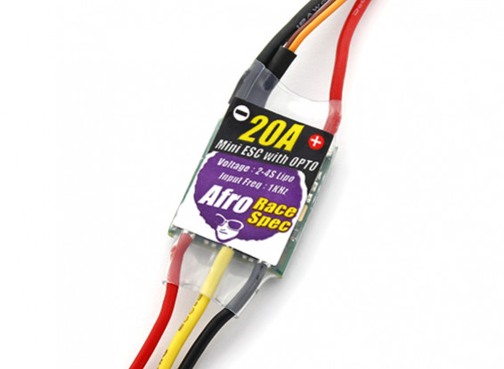 Race Spec Afro Mini 20Amp Opto multi-rotore Speed ​​Controller
