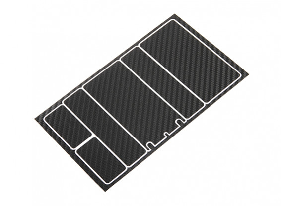 Pannelli decorativi Trackstar copertura di batteria per modello 2S Shorty Black Pack di carbonio (1 pc)
