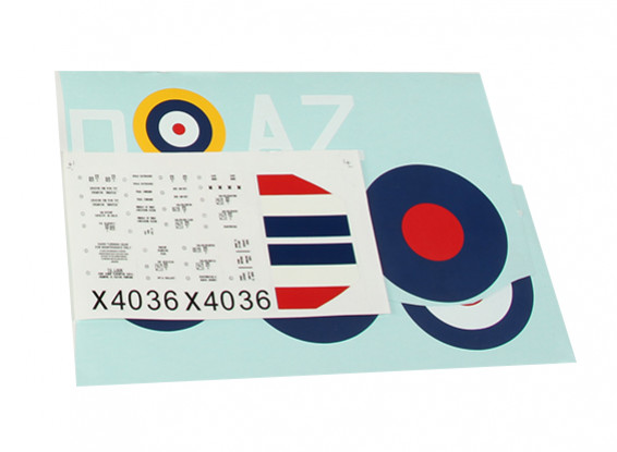 Durafly ™ Spitfire Mk1a Sticker Set