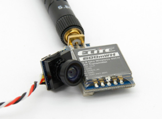 Quanum Elite 600mW 5.8GHz 40CH FX718-6 AV trasmettitore e Camera Combo (P & P)