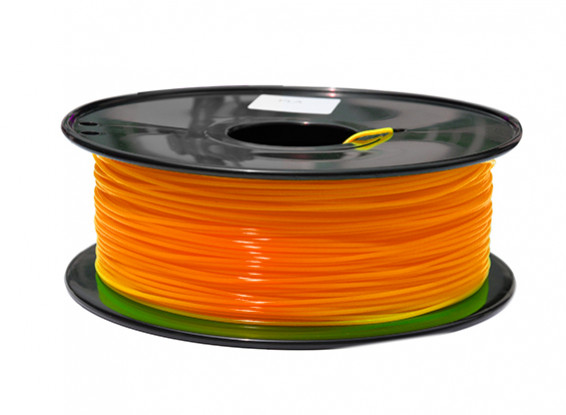 Dipartimento Funzione 3D filamento stampante 1,75 millimetri PLA 1KG spool (fluorescente arancione)