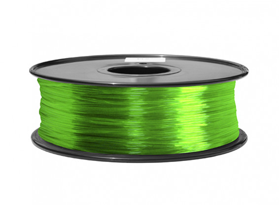 HobbyKing 3D Printer Filament 1.75mm ABS 1KG Spool (Translucent Green)