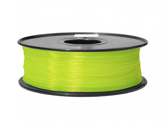 Dipartimento Funzione 3D filamento stampante 1,75 millimetri ABS 1KG spool (Fluorescent giallo)