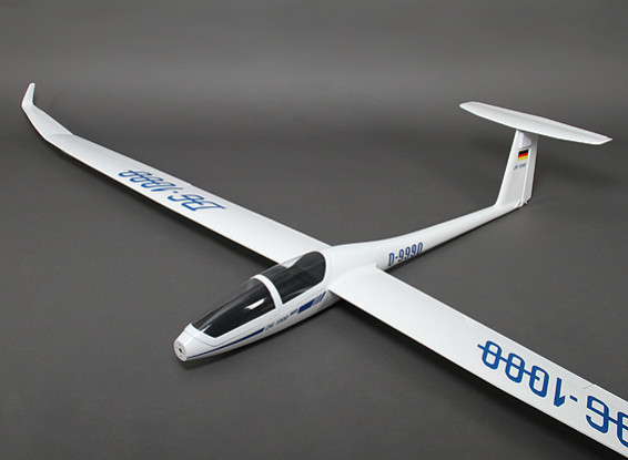 DG-1000 in fibra di vetro EP Scala Glider 2.650 millimetri (ARF)
