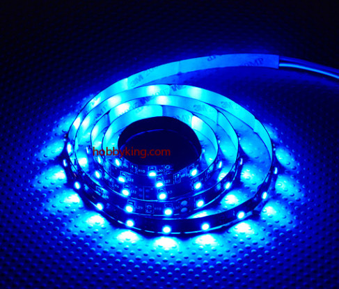Turnigy ad alta densità di R / C LED striscia flessibile-Blue (1mtr)