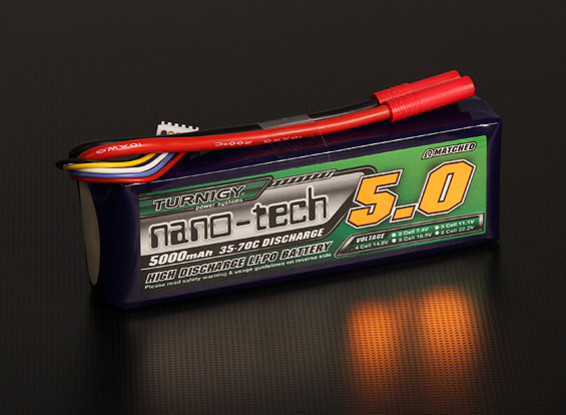 Turnigy nano-tech 5000mah 4S 35 ~ 70C Lipo Confezione