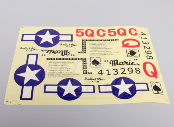 P-51 P & P (1,2 m) Set Sticker