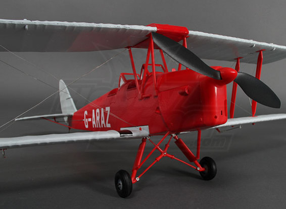 Tigermoth DH82A rosso / argento 912 millimetri (P & P)