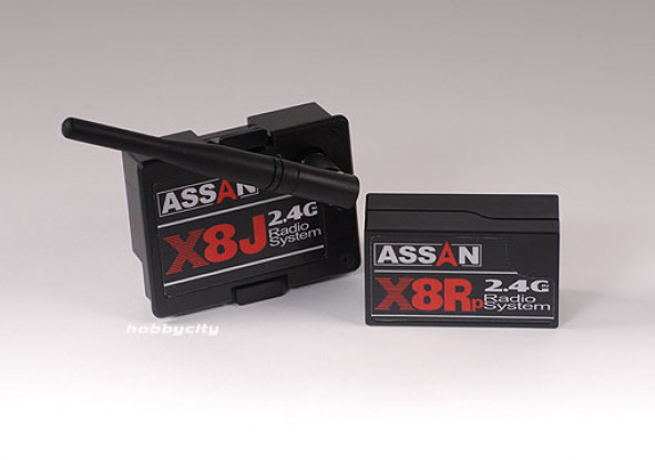 X8 Kit 2.4ghz 8ch JR modulo w / Parkflyer Rx