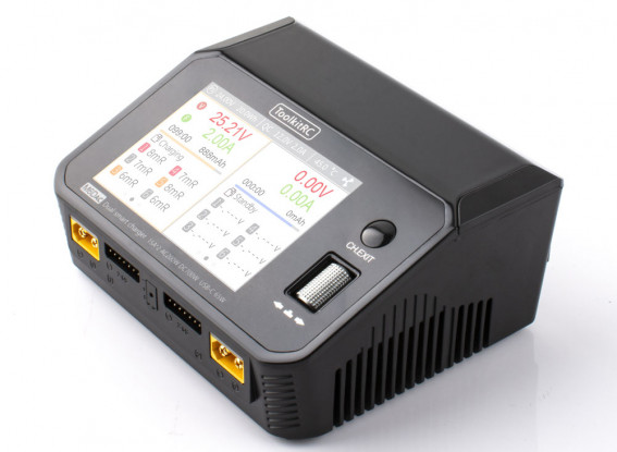 ToolkitRC M6DAC (UK Plug) Dual 1~6S 15A 350W AC/DC Balance Charger/Discharger