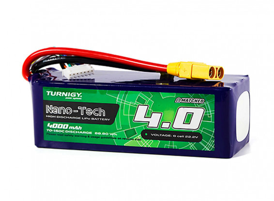 Turnigy-Nano-Tech-Plus-4000mAh-6S-70C-Lipo-Pack-w-XT90-9210000268-0_