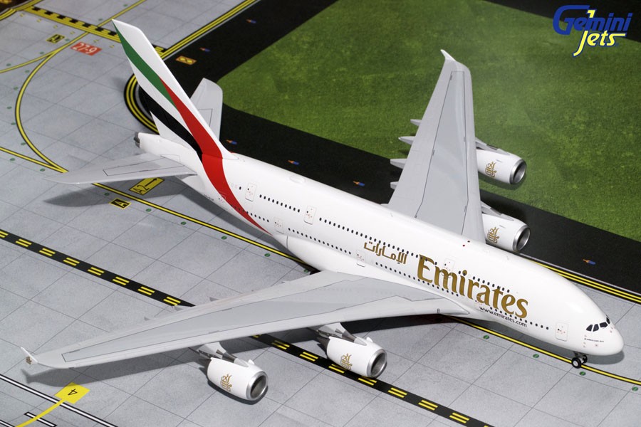 Aereo Modellino A380 Emirates 1/160 Scale Airbus A380 UAE/Emirates