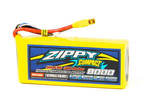 ZIPPY Compact 8000mAh 5S1P 30C Lipo Pack w/XT90
